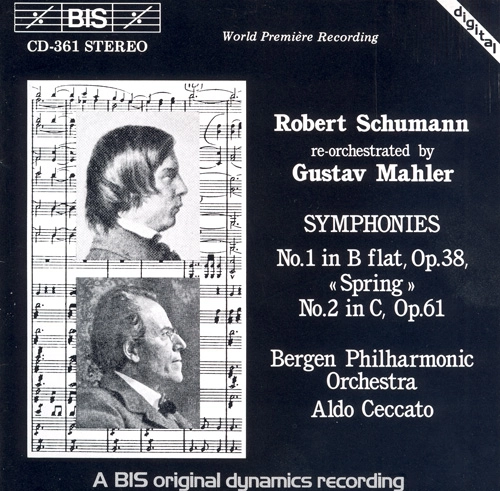 ALDO CECCATO / アルド・チェッカート / SCHUMANN:SYM 1/2 (ORCH MAHLER)