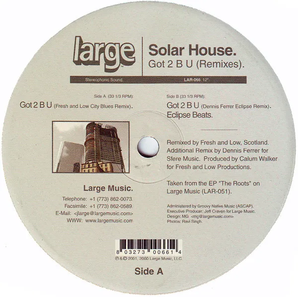 SOLAR HOUSE / GOT 2 B U(REMIXES)