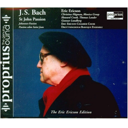 ERIC ERICSON / エリック・エリクソン / BACH: ST JOHN PASSION (JOHANNES-PASSION)