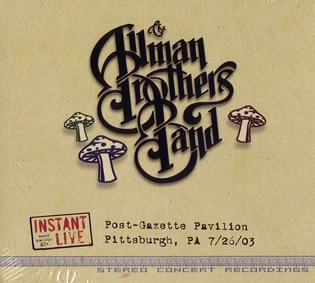 ALLMAN BROTHERS BAND / オールマン・ブラザーズ・バンド / INSTANT LIVE: POST-GAZETTE PAVILION PITTSB