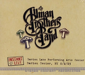 ALLMAN BROTHERS BAND / オールマン・ブラザーズ・バンド / INSTANT LIVE: DARIEN LAKE PERFORMING ARTS
