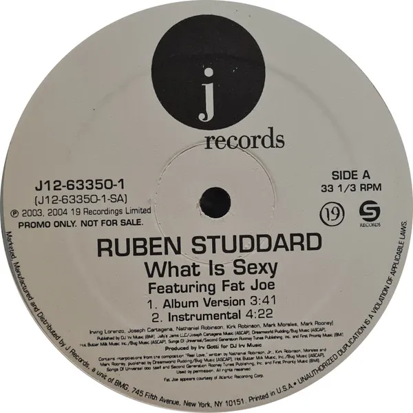 RUBEN STUDDARD / ルーベン・スタッダード / WHAT IS SEXY