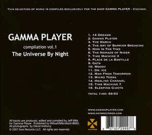 JEFF MILLS / ジェフ・ミルズ / GAMMA PLAYER VOL.1:THE UNIVERSE BY NIGHT
