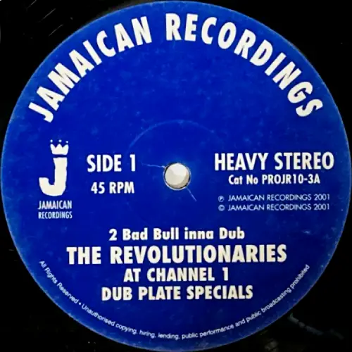 REVOLUTIONARIES / レヴォリューショナリーズ / 2 BAD BULL INNA DUB