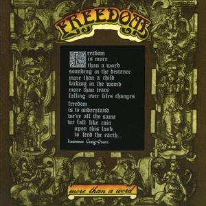 FREEDOM (UK) / フリーダム / FREEDOM IS MORE THAN A WORD (LP)