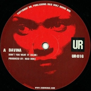 DAVINA / ダヴィーナ / DON'T YOU WANT IT