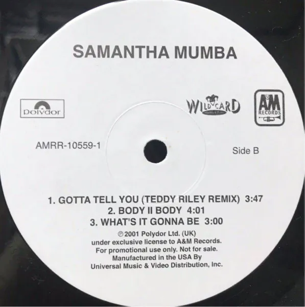 SAMANTHA MUMBA / サマンサ・マンバ / PROMO EP