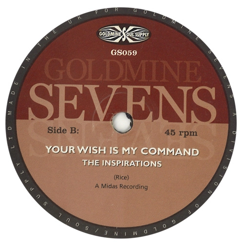 A.C.REED / THE INSPIRATIONS / MY BABY'S BEEN CHEATING / YOUR WISH IS MY CO