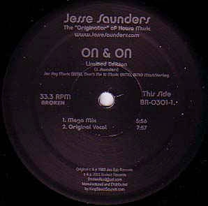 JESSE SAUNDERS / ジェシー・サンダース / ON & ON