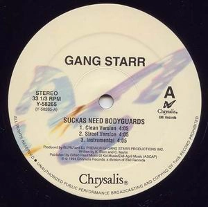 GANG STARR / Suckas Need Bodyguards/The ? Remainz -US ORIGINAL PRESS-