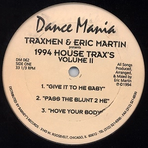 TRAXMEN & ERIC MARTIN / 1994 HOUSE TRAX'S VOL.2