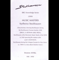 KARLHEINZ STOCKHAUSEN / カールハインツ・シュトックハウゼン / BBC KNOWLEDGE SERIES: MUSIC MASTERS