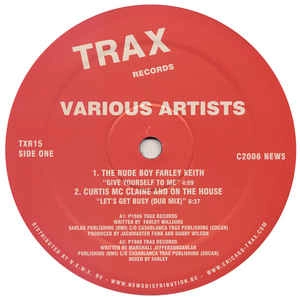 V.A.(RUDE BOY FARLEY KEITH,CURTIS MC CLAINE AND ON THE HOUSE,LIDELL TOWNSELL...) / GIVE YOURSELF TO ME