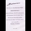 KARLHEINZ STOCKHAUSEN / カールハインツ・シュトックハウゼン / LIVE ELECTRONIC MUSIC-MIKROPHONIE I