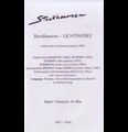 KARLHEINZ STOCKHAUSEN / カールハインツ・シュトックハウゼン / STOCKHAUSEN - LICHTWERKE