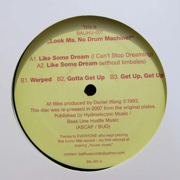 DANIEL WANG / ダニエル・ウォン / LOOK MA NO DRUM MACHINE(RE-PRESS)