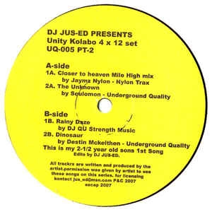 DJ JUS-ED / UNITY KOLABO(4X12"+MIXCD)