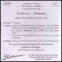 KARLHEINZ STOCKHAUSEN / カールハインツ・シュトックハウゼン / LICHTWERKE