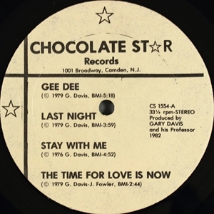 GARY DAVIS / ゲイリー・デイヴィス  / CHOCOLATE STAR EP (REISSUE)