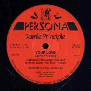 JAMIE PRINCIPLE / ジェイミー・プリンシプル / YOUR LOVE