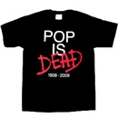 MICHAEL JACKSON / マイケル・ジャクソン / Ｔシャツ：POP IS DEAD(ブラック）