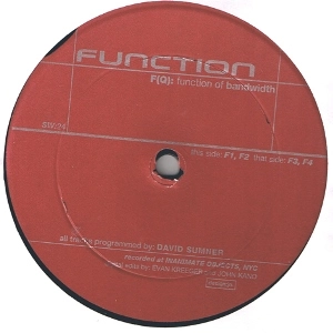FUNCTION / ファンクション / F(Q): FUNCTION OF BANDWIDTH