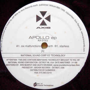 JEFF MILLS / ジェフ・ミルズ / APOLLO EP