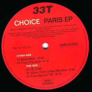 CHOICE (GARNIER/SHAZZ/NAVARRE) / PARIS EP