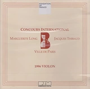 DAISHIN KASHIMOTO / 樫本大進 / CONCOURS INTERNATIONAL LONG-THIBAUD 1996