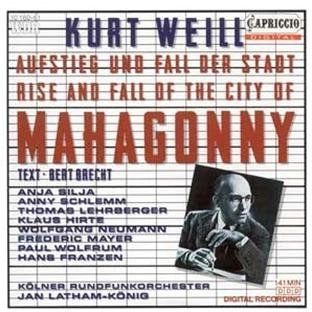 JAN LATHAM-KOENIG / ジャン・レイサム=ケーニック / WEILL:RISE AND FALL OF THE CITY OF MAHAGONNY(2CD)