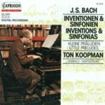 J.S. BACH / "BACH, J.S.: 2 Part Inventions / 3 Part Inventions / 6 Little Preludes (Koopman)"