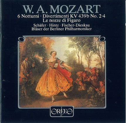 SCHAFER/HINTZ/DIESKAU/BPO / MOZART: 6 NOTTURNI/LE NOZZE DI FIGARO