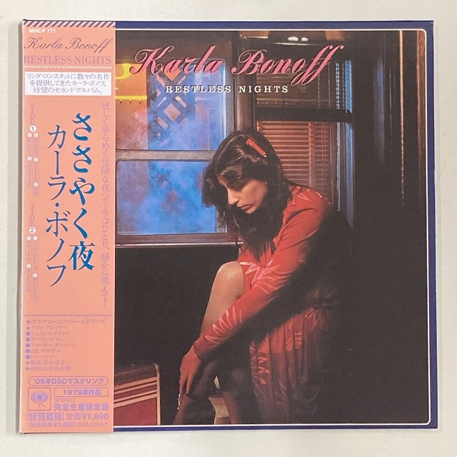 KARLA BONOFF / カーラ・ボノフ / ささやく夜（紙ジャケット） / RESTLESS NIGHTS