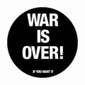 BEATLES / ビートルズ / バッジ（ＷＡＲ　ＩＳ　ＯＶＥＲ）