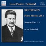 ARTUR SCHNABEL / アルトゥール・シュナーベル / ベートーヴェン:ピアノ・ソナタ第1番 - 第3番(シュナーベル)(1933-1934) / "BEETHOVEN:PFSONATA1,2&3"