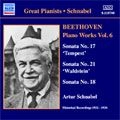 ARTUR SCHNABEL / アルトゥール・シュナーベル / "ベートーヴェン:ピアノ・ソナタ第17番, 第18番, 第21番(シュナーベル)(1932,1934)" / BEETHOVEN:PIANO WORKS VOL.6
