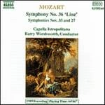 WORDSWORTH / ワーズワース / "モーツァルト:交響曲第36番「リンツ」, 第33, 27番" / MOZART:SYMPHONIES 36/33/27