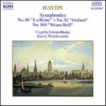 BARRY WORDSWORTH / バリー・ワーズワース / HAYDN:SYMPHONIES NOS.85/92/103 / "ハイドン:交響曲第85番「王妃」, 第92番「オックスフォード」, 第103番「太鼓連打」"