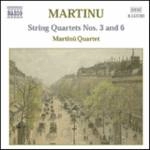MARTINU QUARTET / マルチヌー四重奏団 / "マルティヌー:弦楽四重奏曲全集 2 - 弦楽四重奏曲第3番, 第6番/他" / MARTINU:STRING QUARTETS VOL.2(NOS.3&6)