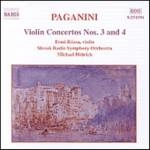 ERNO ROZSA / エルネ・ロージャ / "パガニーニ:ヴァイオリン協奏曲第3番, 第4番" / PAGANINI: VIOLIN CONCERTOS NOS.3&4