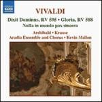 MALLON / ヴィヴァルディ:宗教音楽全集 1 - 主は言われた RV 595/まことの安らぎはこの世にはなく RV 630/喜び祝え RV 639/グローリア RV 588 (アラディア・アンサンブル) / VIVALDI:DIXIT DOMINUS