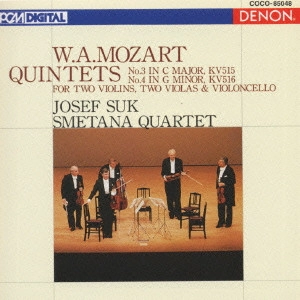 SMETANA QUARTET / スメタナ四重奏団 / モーツァルト:弦楽五重奏曲第3番|第4番 / "W.A.MOZART:QUINTETS NO.3 IN C MAJOR, KV515|NO.4 IN G MINOR, KV516 FOR TWO VIOLINS, TWO VIOLAS & VIOLONCELLO"