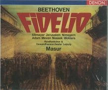 KURT MASUR  / クルト・マズア / ベートーヴェン:歌劇「フィデリオ」全曲@マズア/LGO□アダム(Bs)他