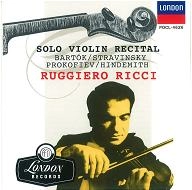 RUGGIERO RICCI / ルッジェーロ・リッチ / 無伴奏ヴァイオリン・リサイタル