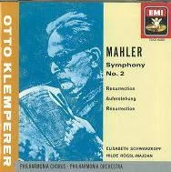 OTTO KLEMPERER / オットー・クレンペラー / マーラー:交響曲第2番「復活」@クレンペラー/PO シュヴァルツコップ(S)レッスル=マイダン(Ms)