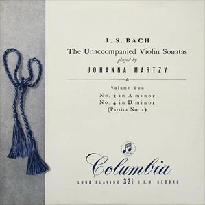 JOHANNA MARTZY / ヨハンナ・マルツィ / J.S.バッハ: 無伴奏ヴァイオリンのためのソナタ&パルティータ全曲 第2集