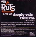 RUTS / ラッツ / LIVE AT DEEPLY VALE FESTIVAL
