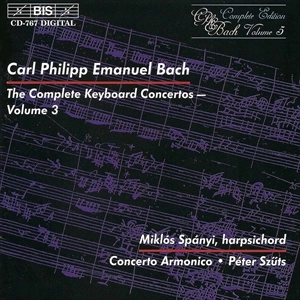 MIKLOS SPANYI / ミクローシュ・シュパーニ / C.P.E.BACH:THE COMPLETE KEYBOARD CONCERTOS VOL.3