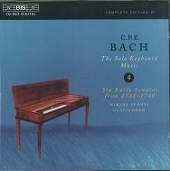 MIKLOS SPANYI / ミクローシュ・シュパーニ / C.P.E.BACH:SOLO KEYBOARD MUSIC 4