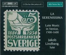 JAKOB LINDBERG / ヤコブ・リンドベルイ / LA SERENISSIMA I & II